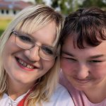 Lesbisches Paar Sarah und Sofia